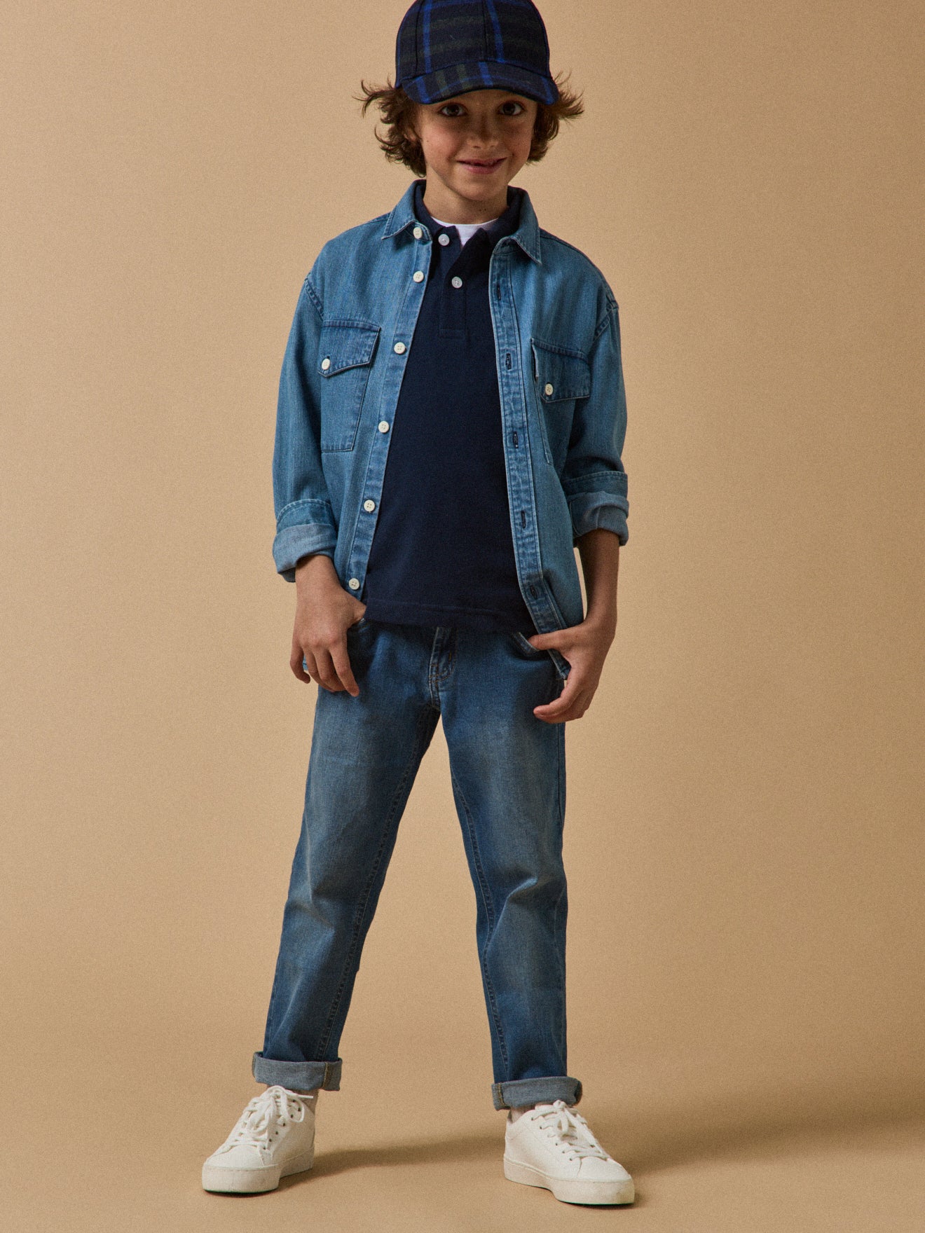 Chemise en denim garçon