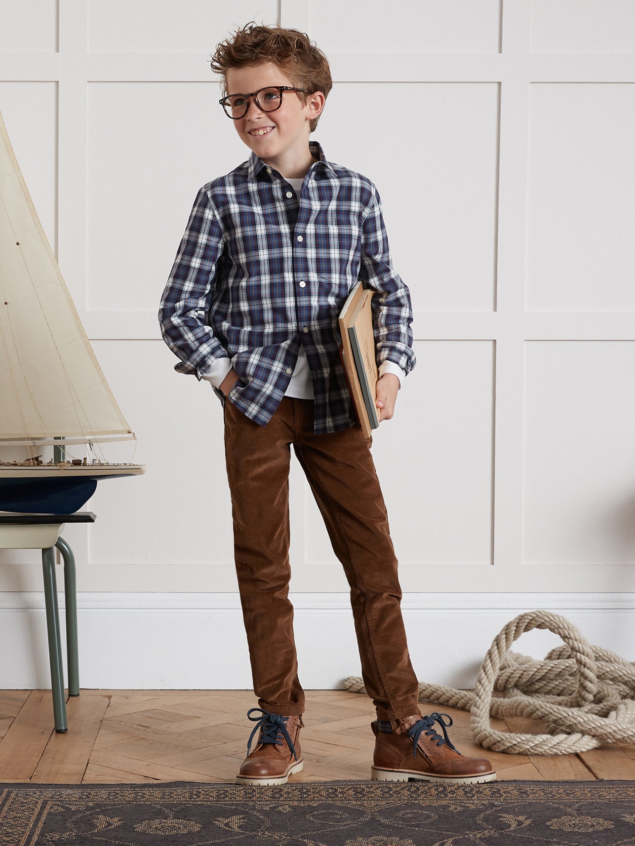 Chemise à carreaux Garçon