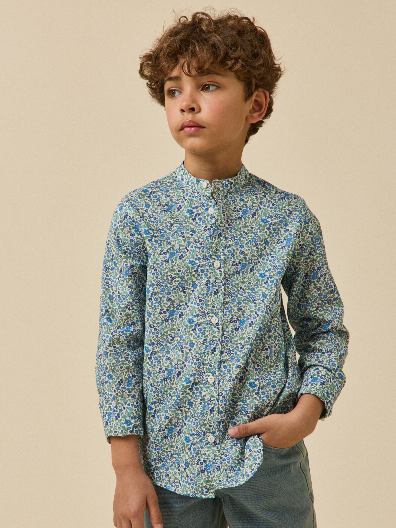 Chemise en tissu Liberty - Collection Fêtes et Mariages