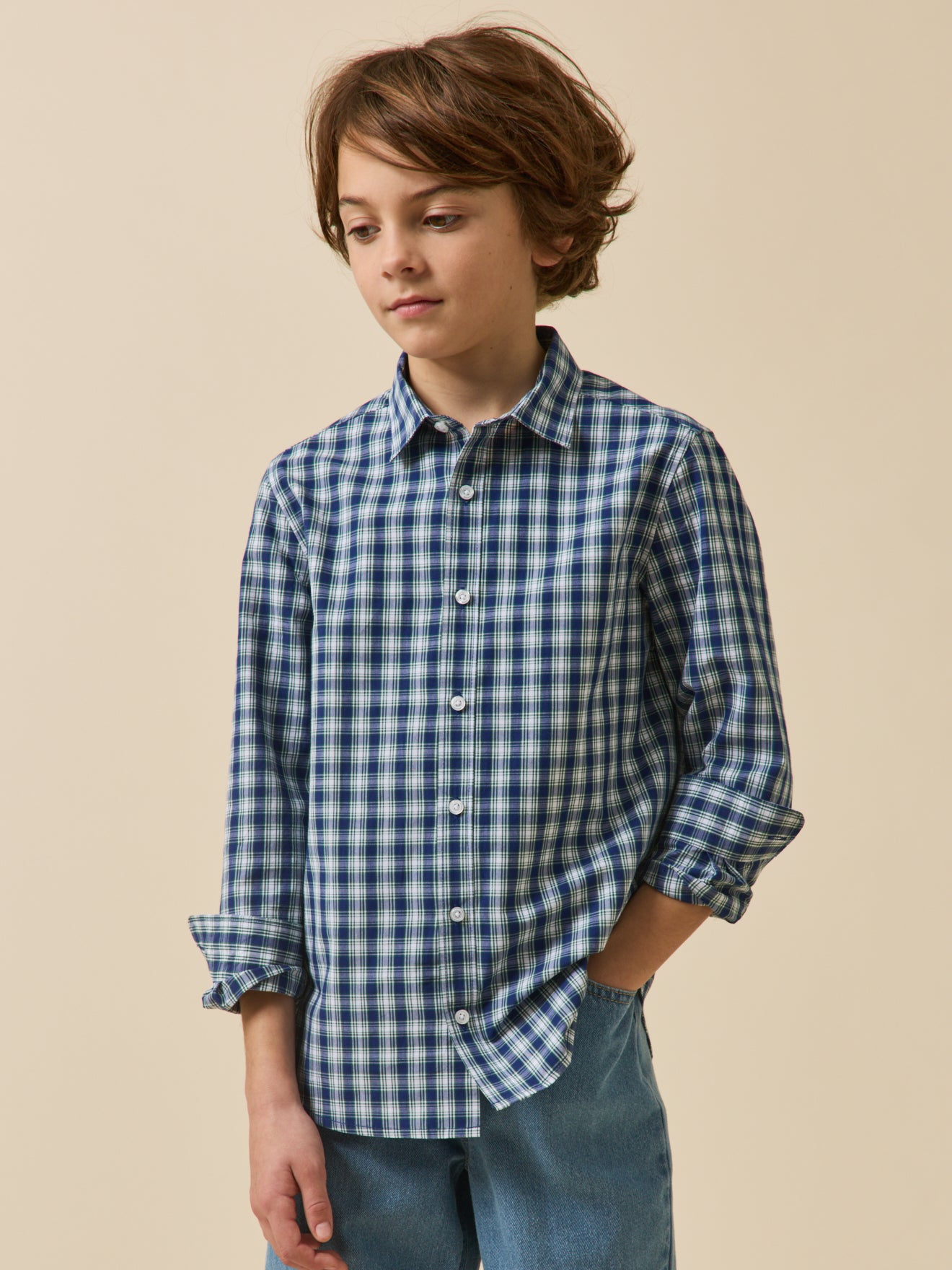 Chemise à carreaux Garçon