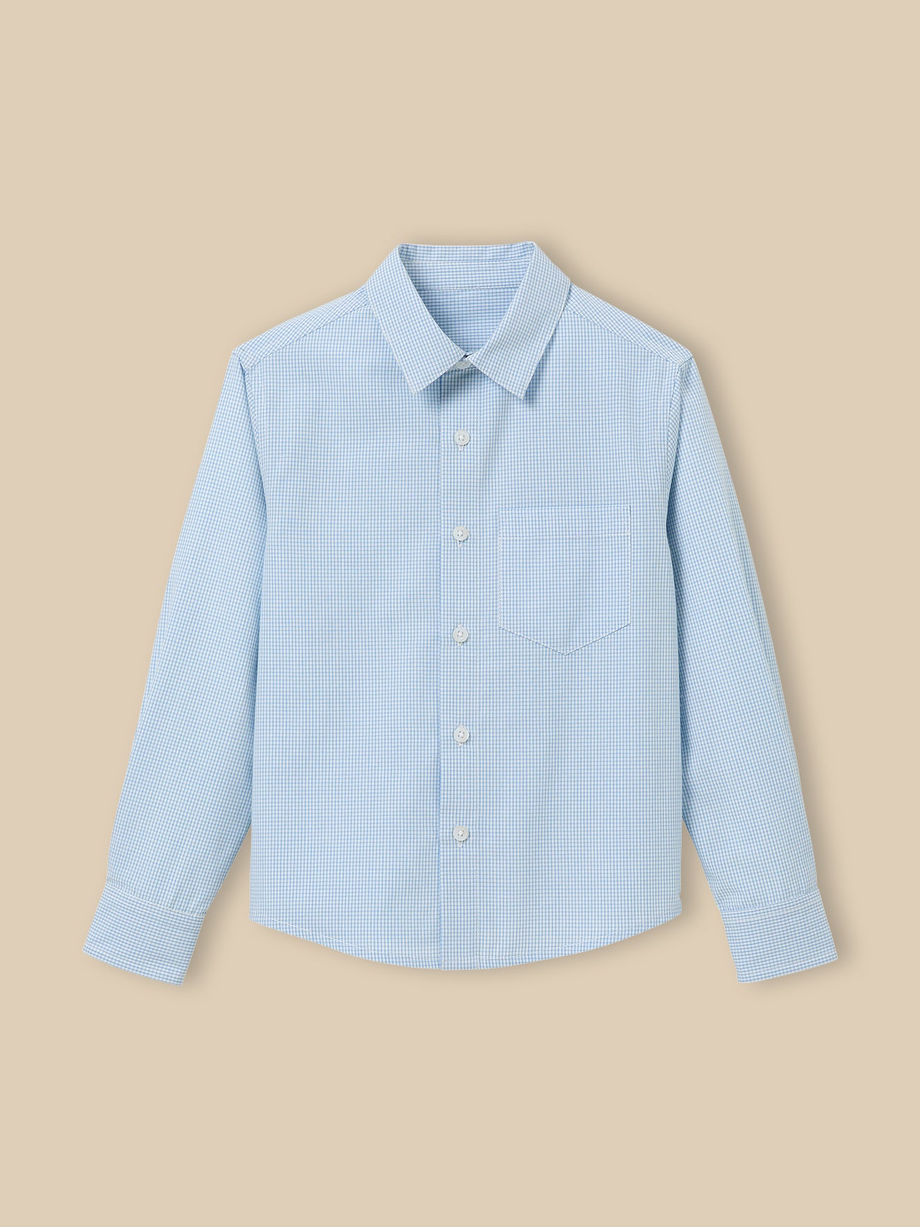 Chemise en micro vichy garçon.