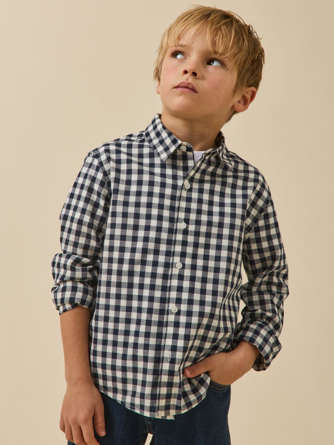 Chemise à carreau vichy Garçon