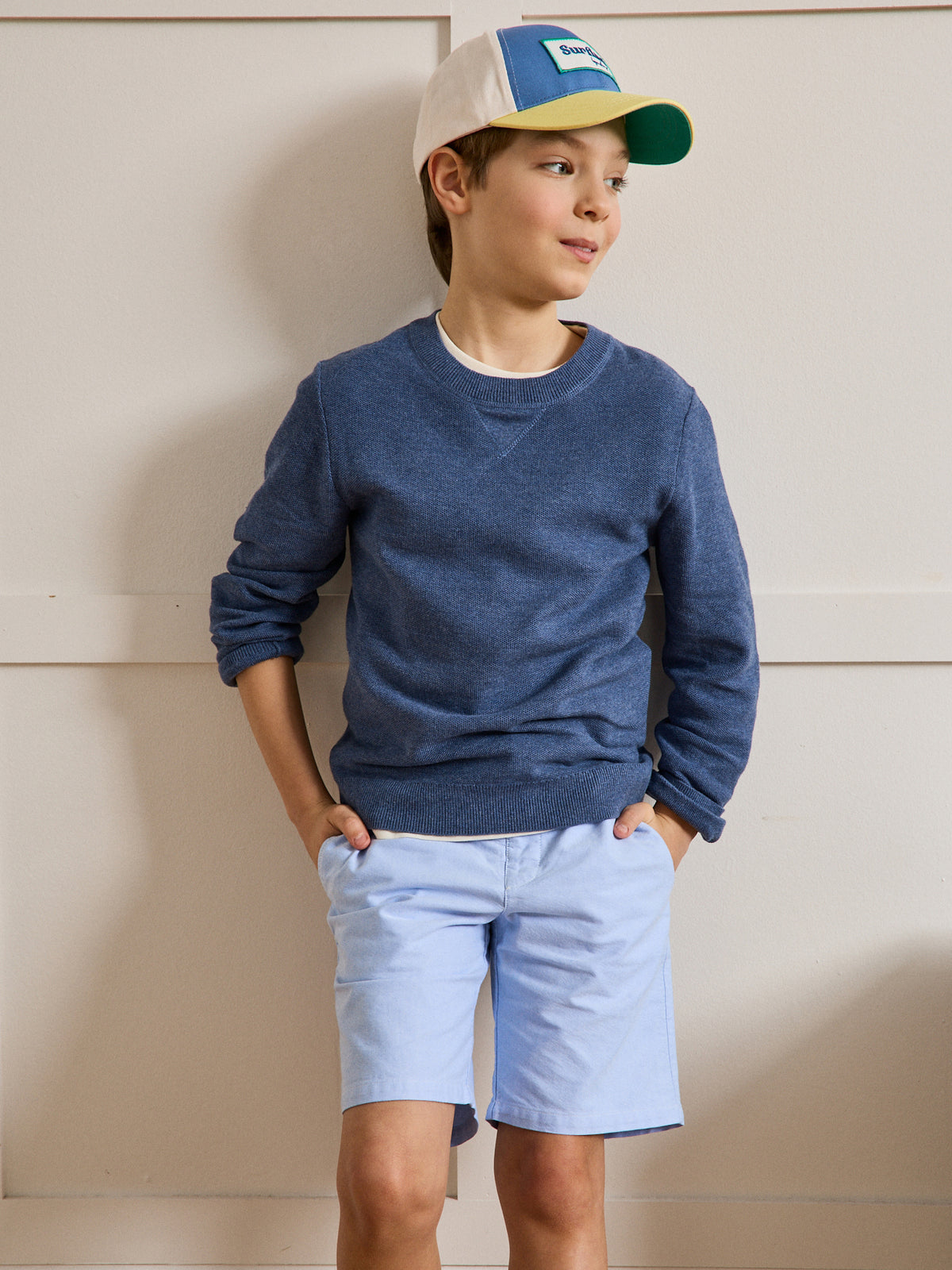 Pull Garçon maille fantaisie