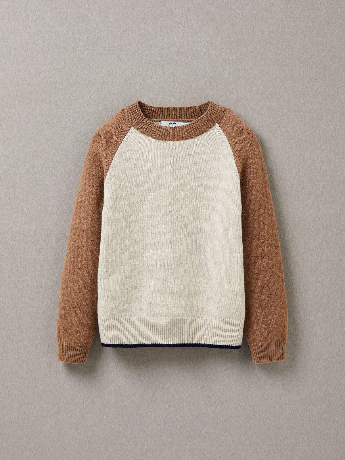 Pull bicolore Garçon en lambswool