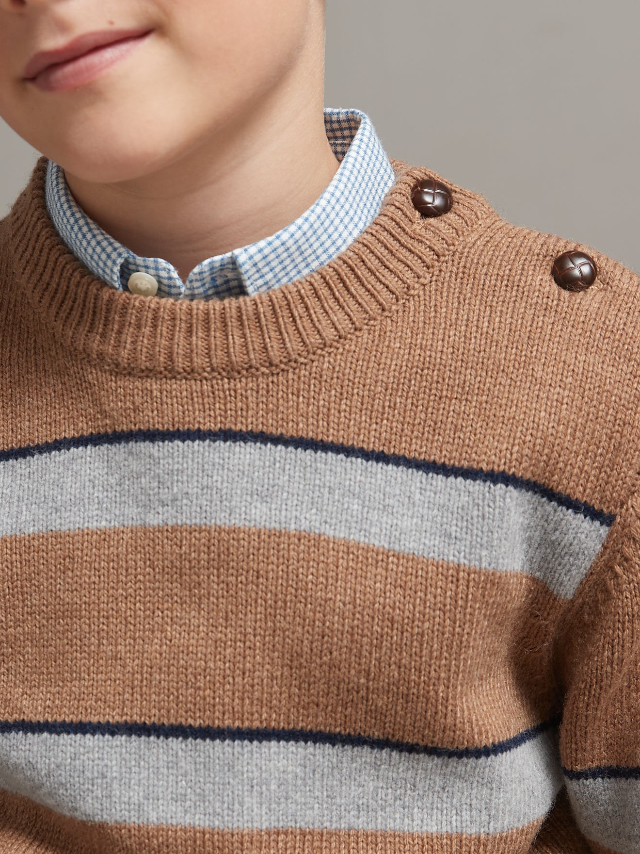 Pull rayé Garçon en Lambswool