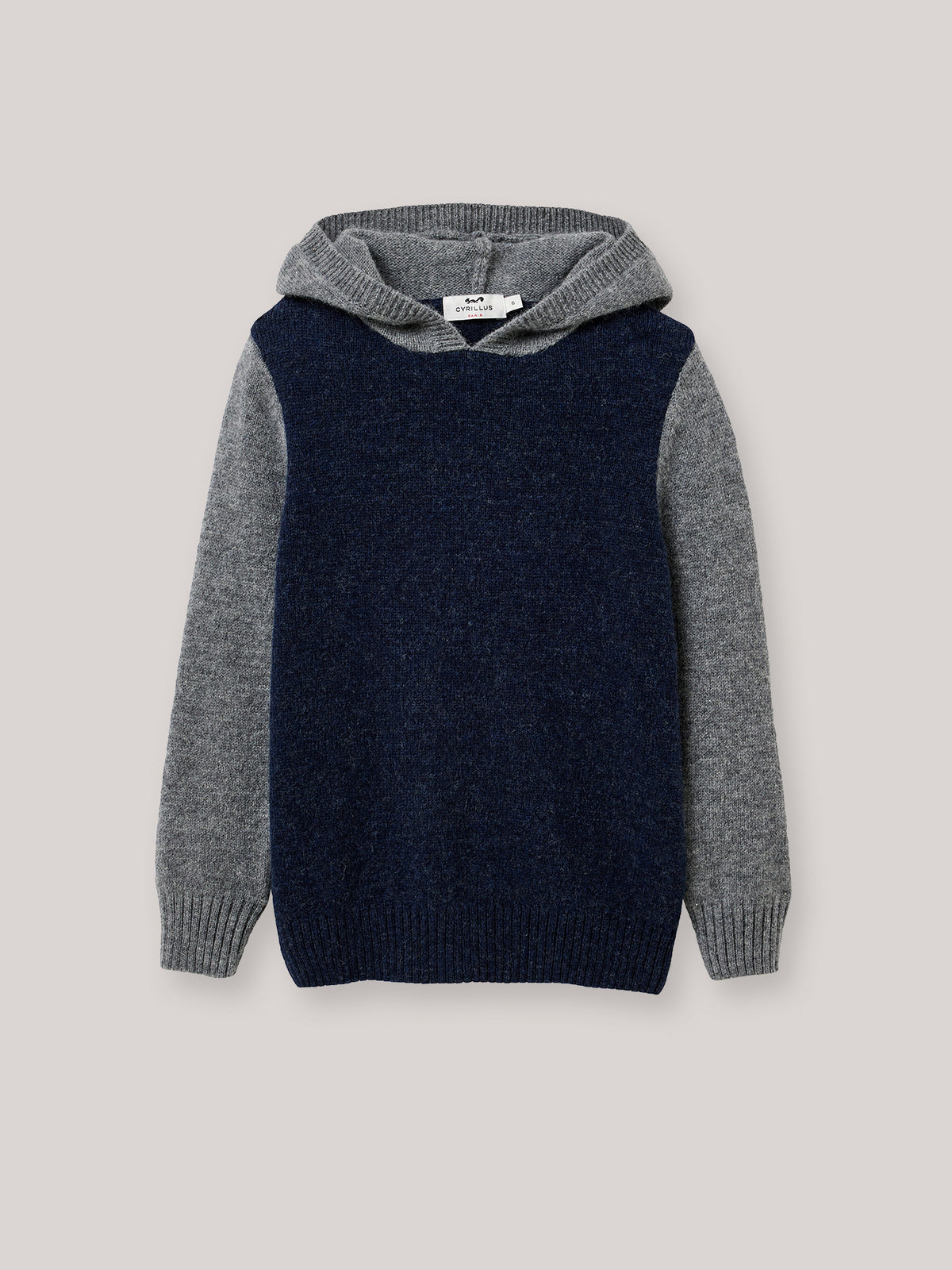 Pull colorblock à capuche Garçon