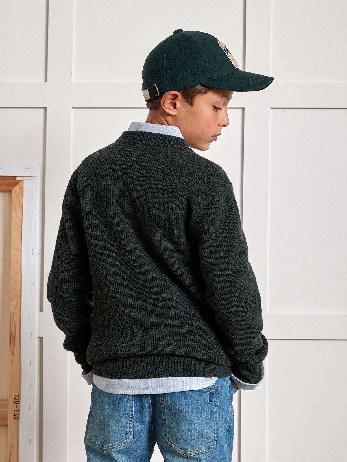 Pull en laine mérinos Garçon
