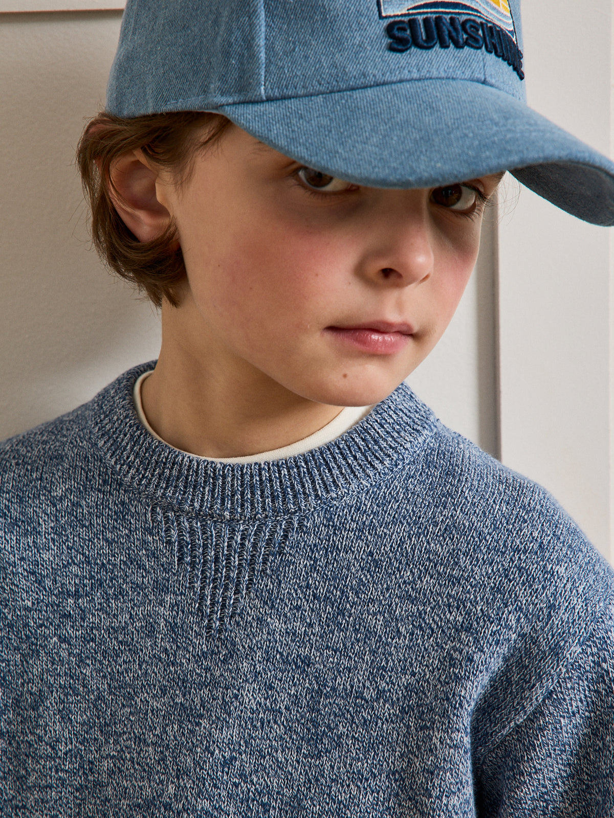 Pull en maille moulinée Garçon