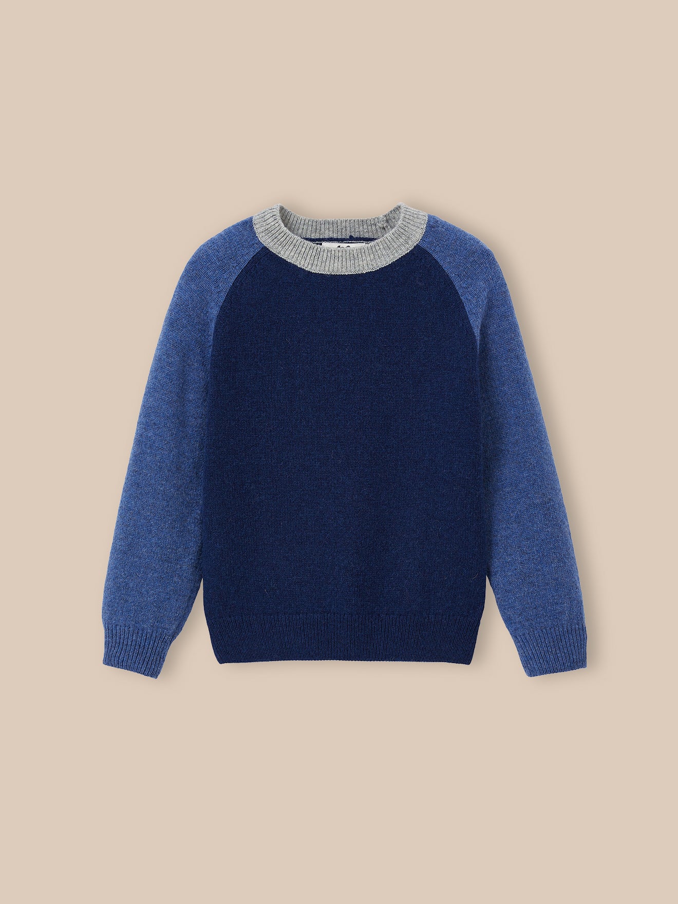 Wollen colorblock jongenstrui