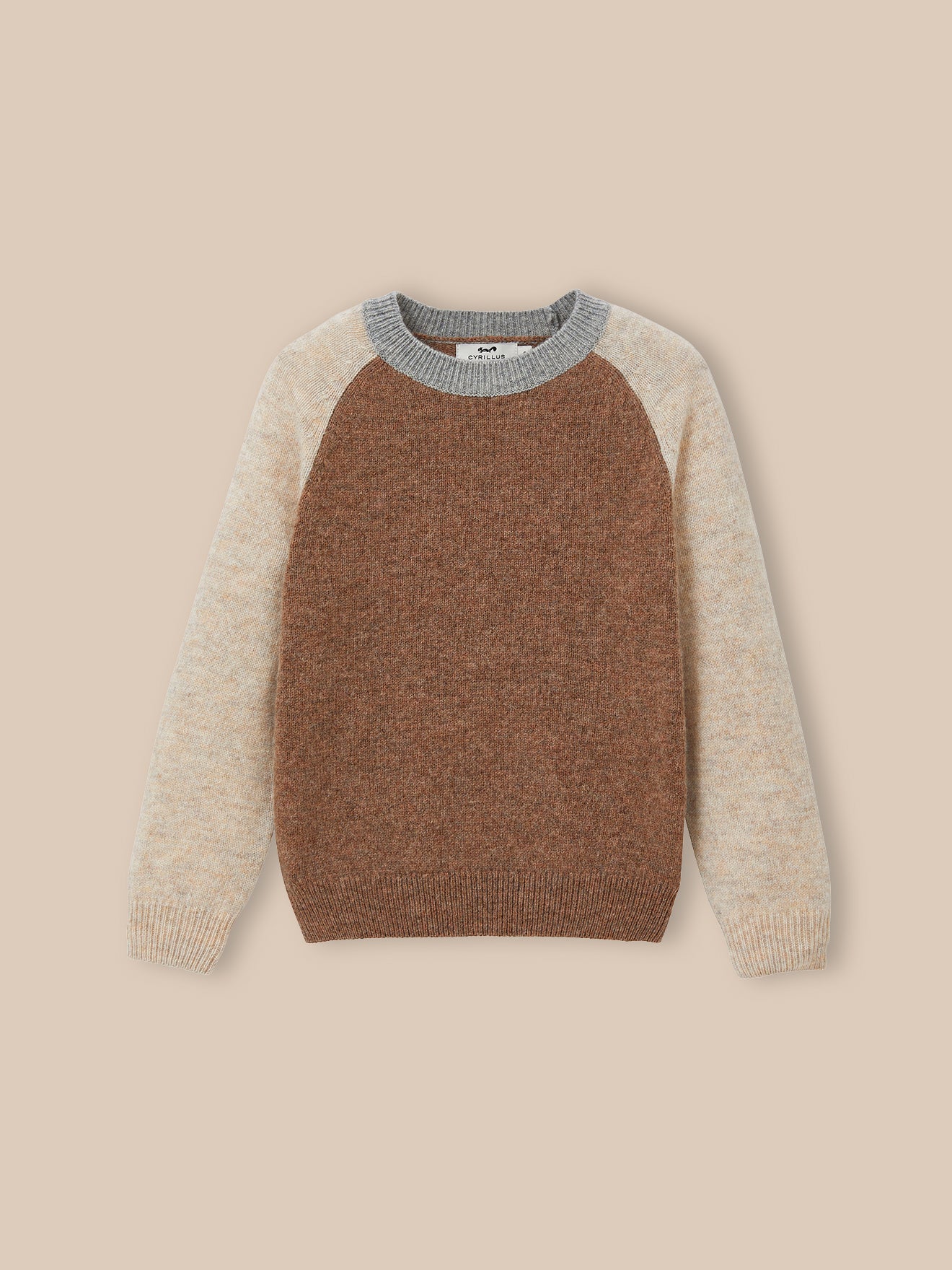 Wollen colorblock jongenstrui