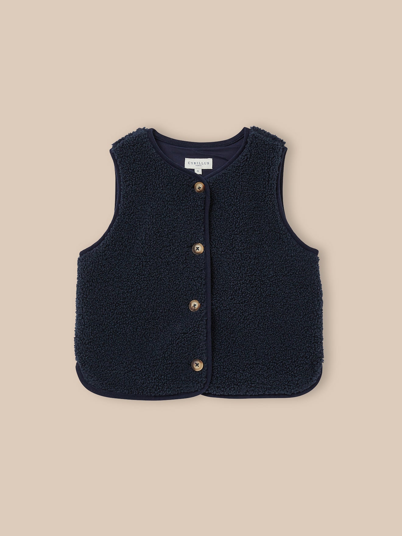 Veste sans manches en sherpa Garçon