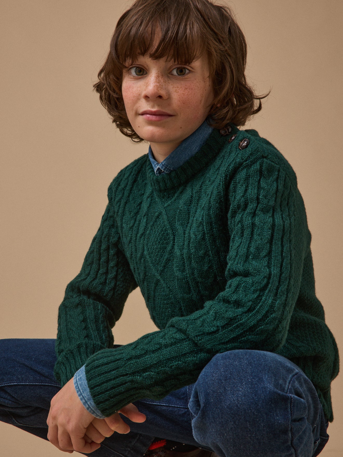 Pull torsadé Garçon