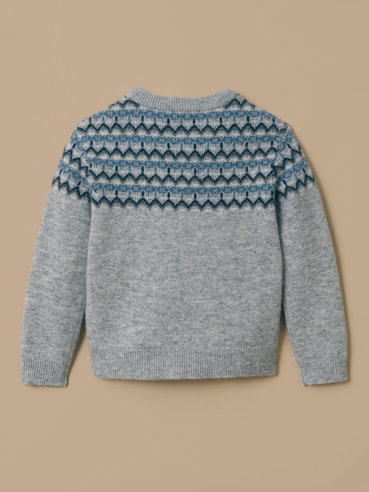 Wollen jongenstrui met jacquardmotief