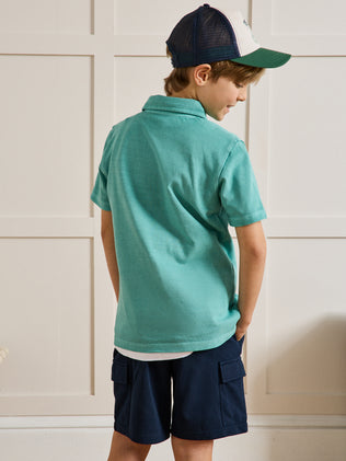 Polo en maille piquée garçon - Coton biologique