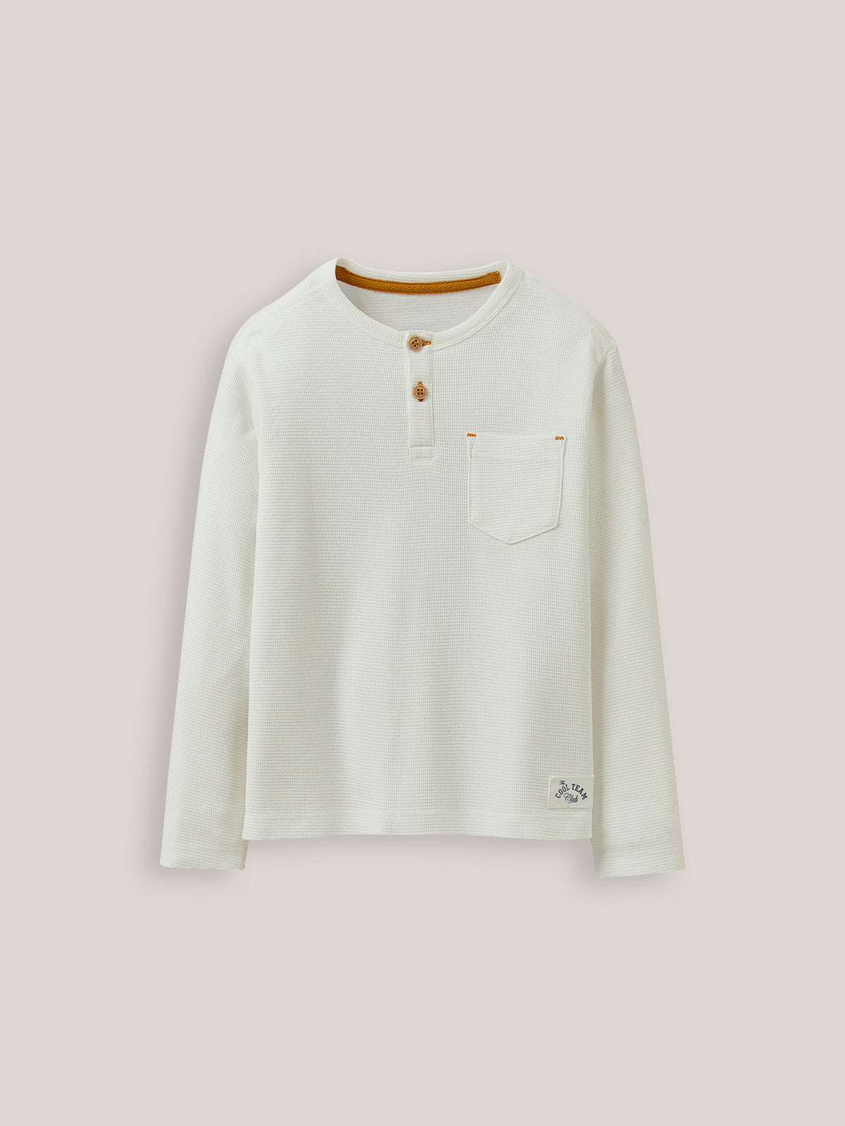 Jongensshirt met Tunesische hals - Biokatoen