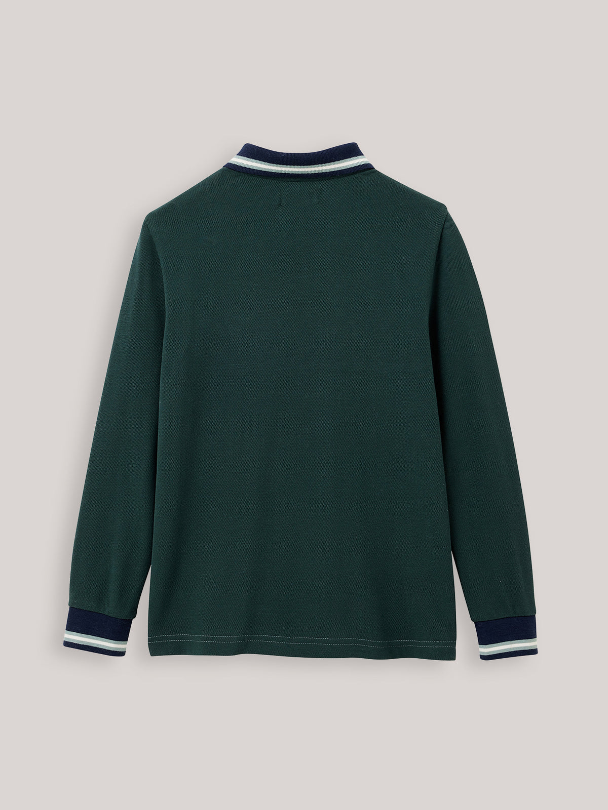 Polo-rugby colorblock Garçon - Coton biologique