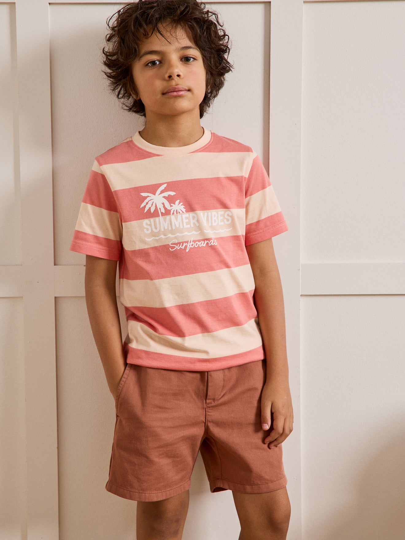 T-shirt rayé Garçon - Coton biologique