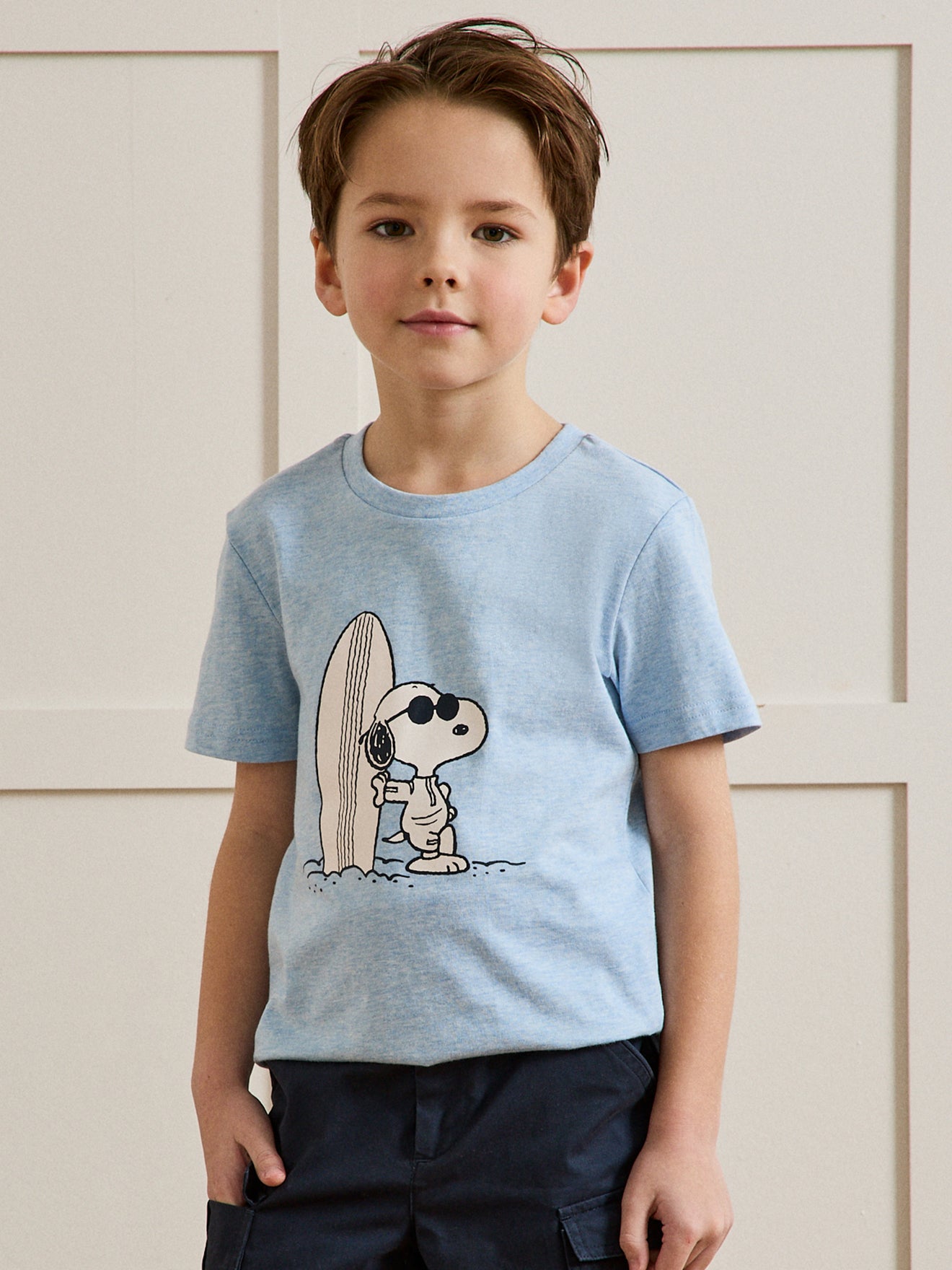 Kindershirt Cyrillus x PEANUTS(TM), Snoopy collectie