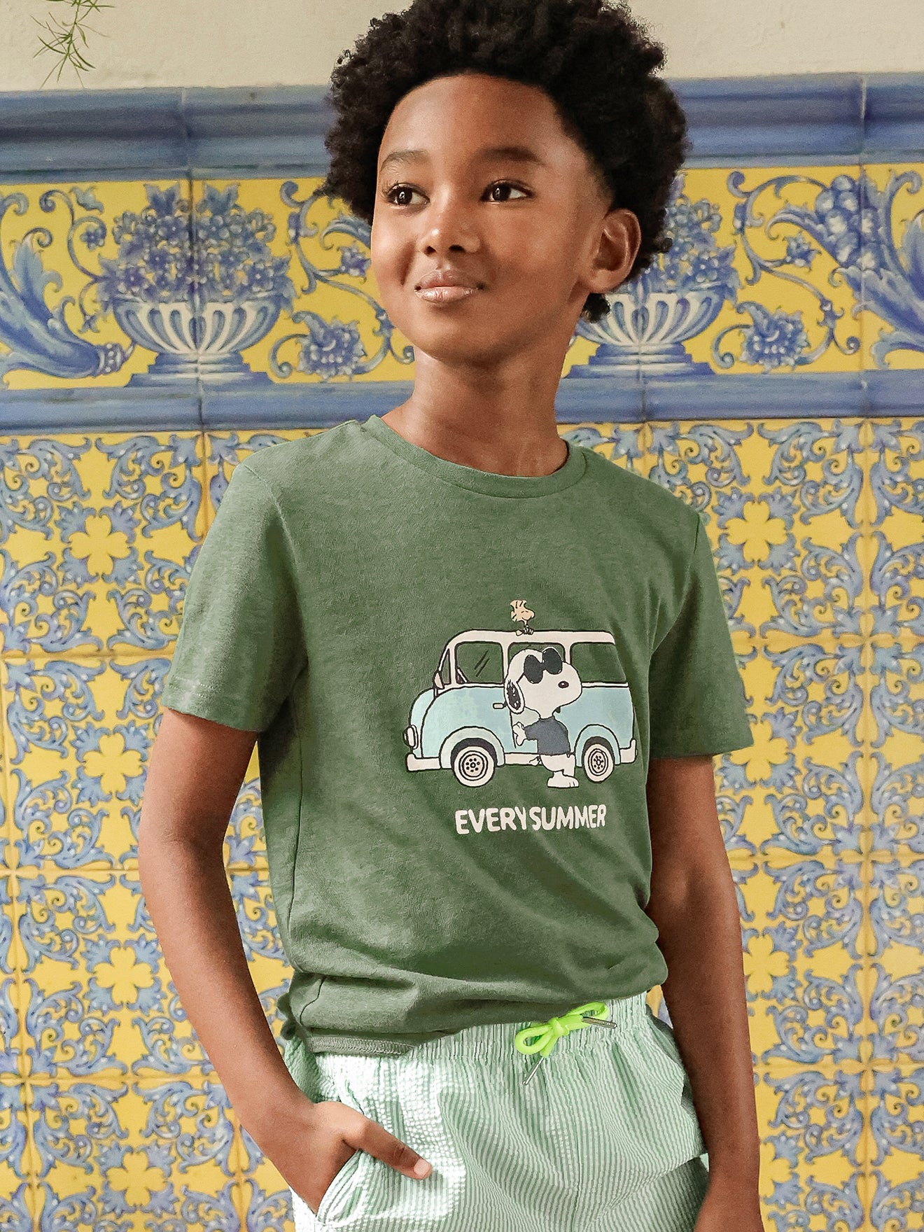 Kindershirt Cyrillus x PEANUTS(TM), Snoopy collectie