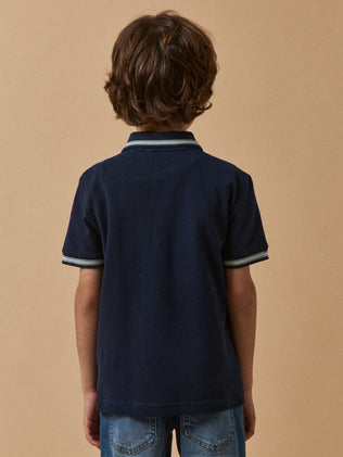 Jongenspolo in piquétricot - Biokatoen