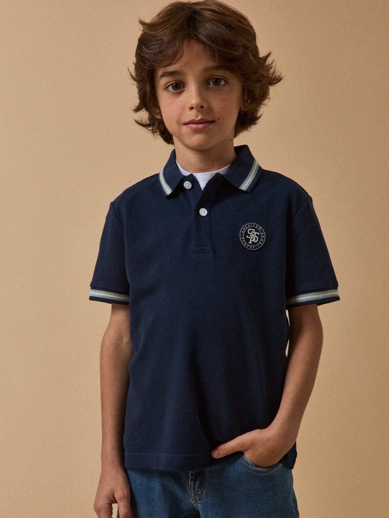 Polo en maille piquée Garçon - Coton biologique