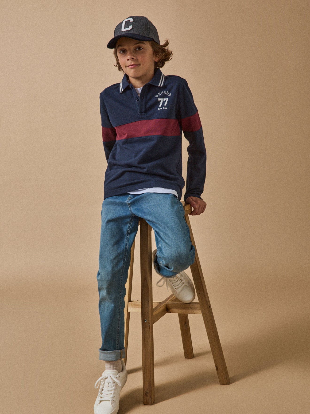 Jongenspolo in piquétricot - Biokatoen