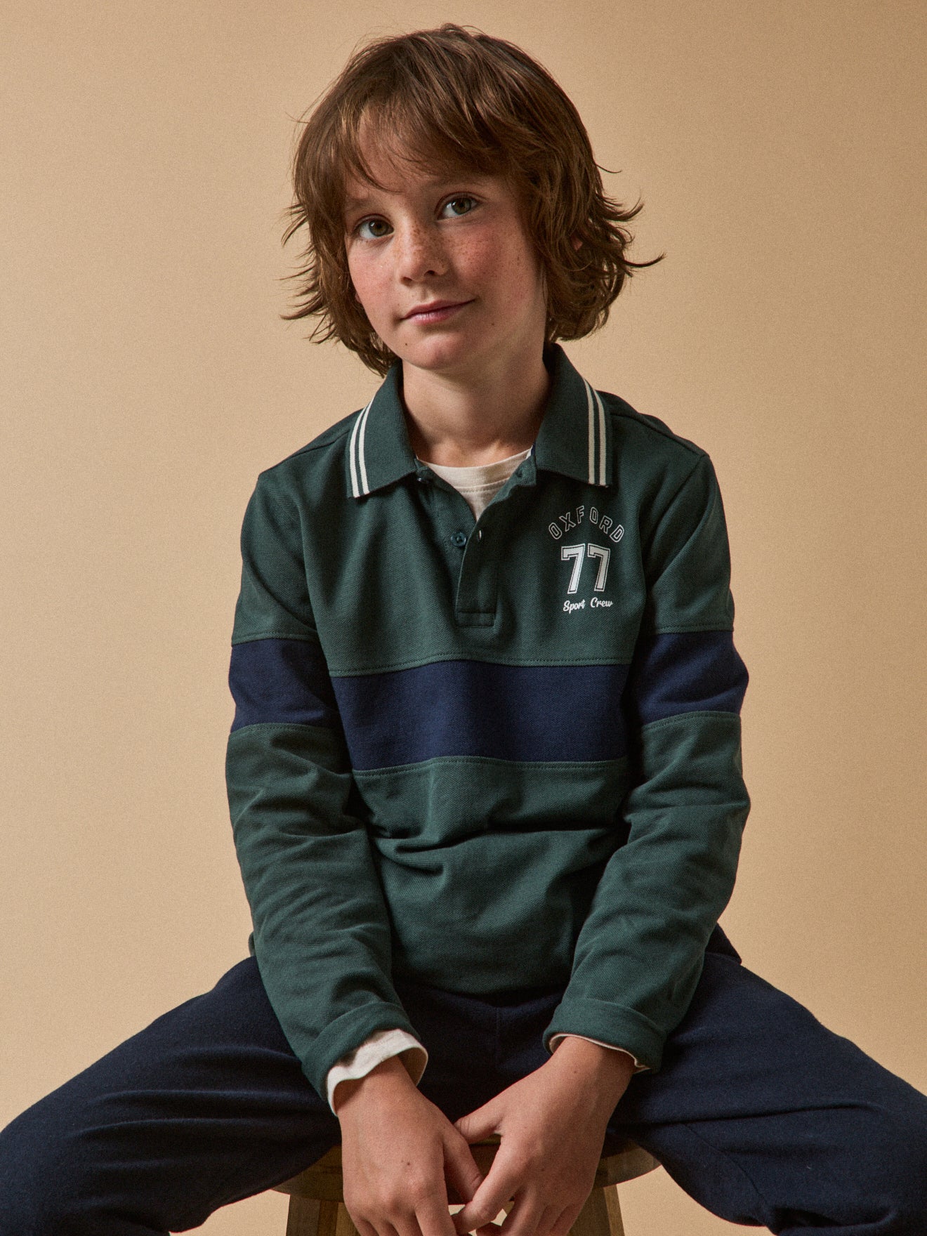 Jongenspolo in piquétricot - Biokatoen