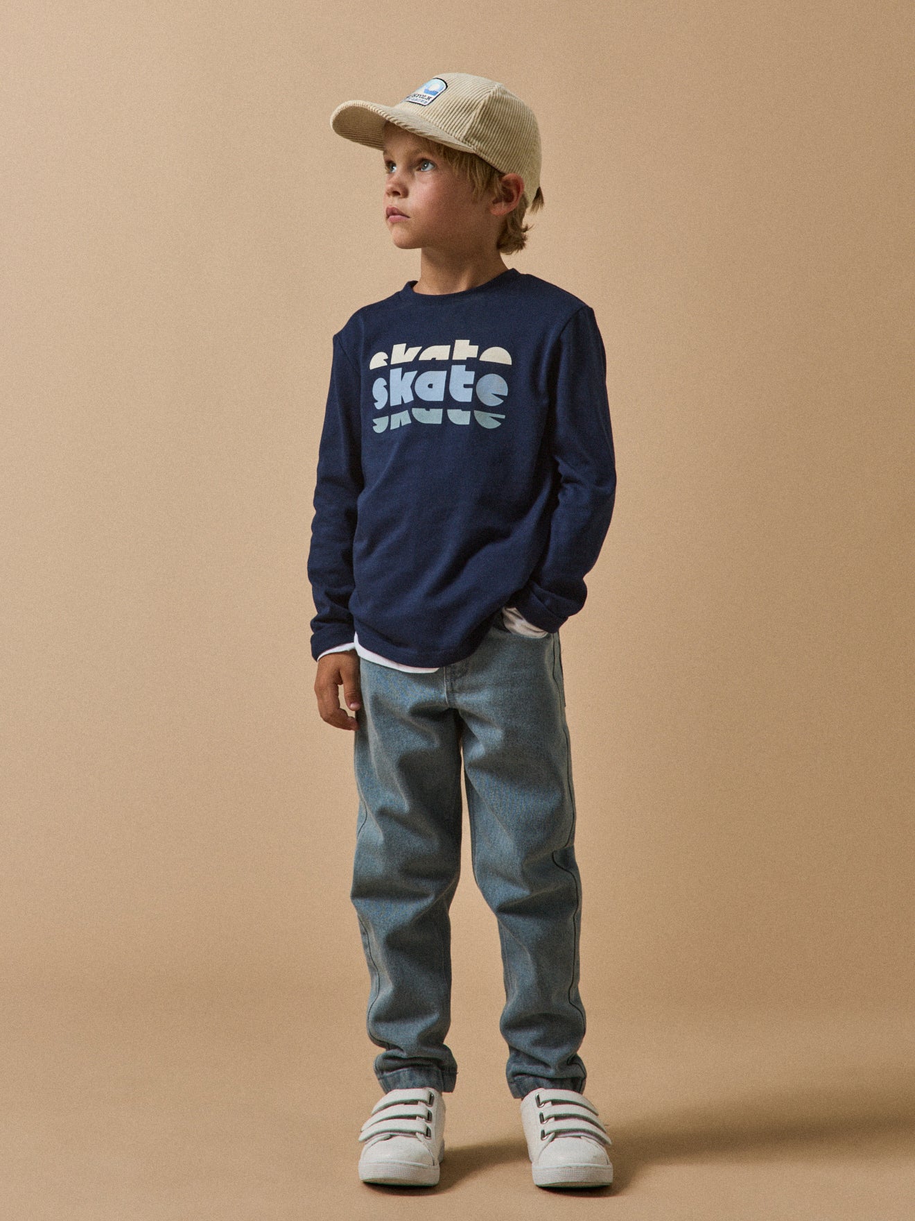 Bedrukt jongensshirt - Biokatoen