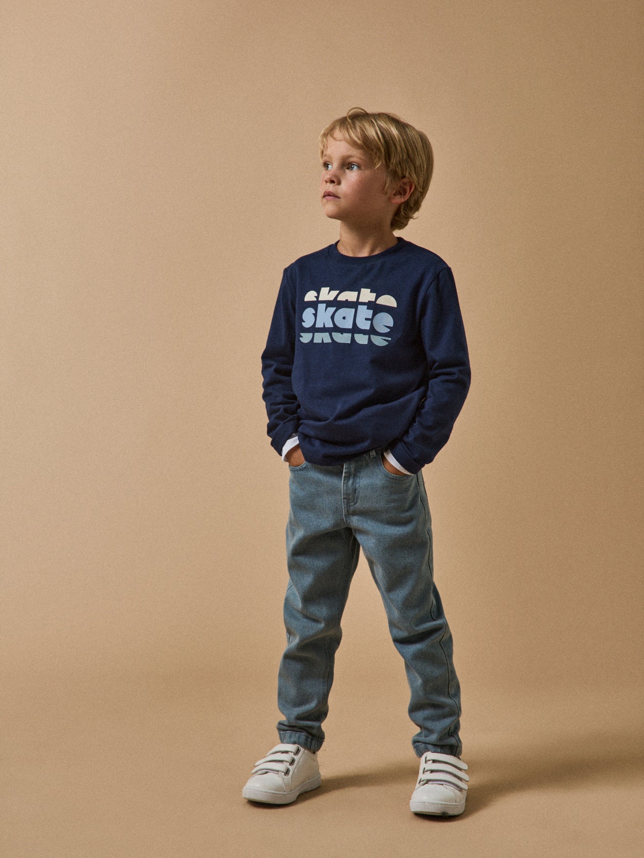 Bedrukt jongensshirt - Biokatoen