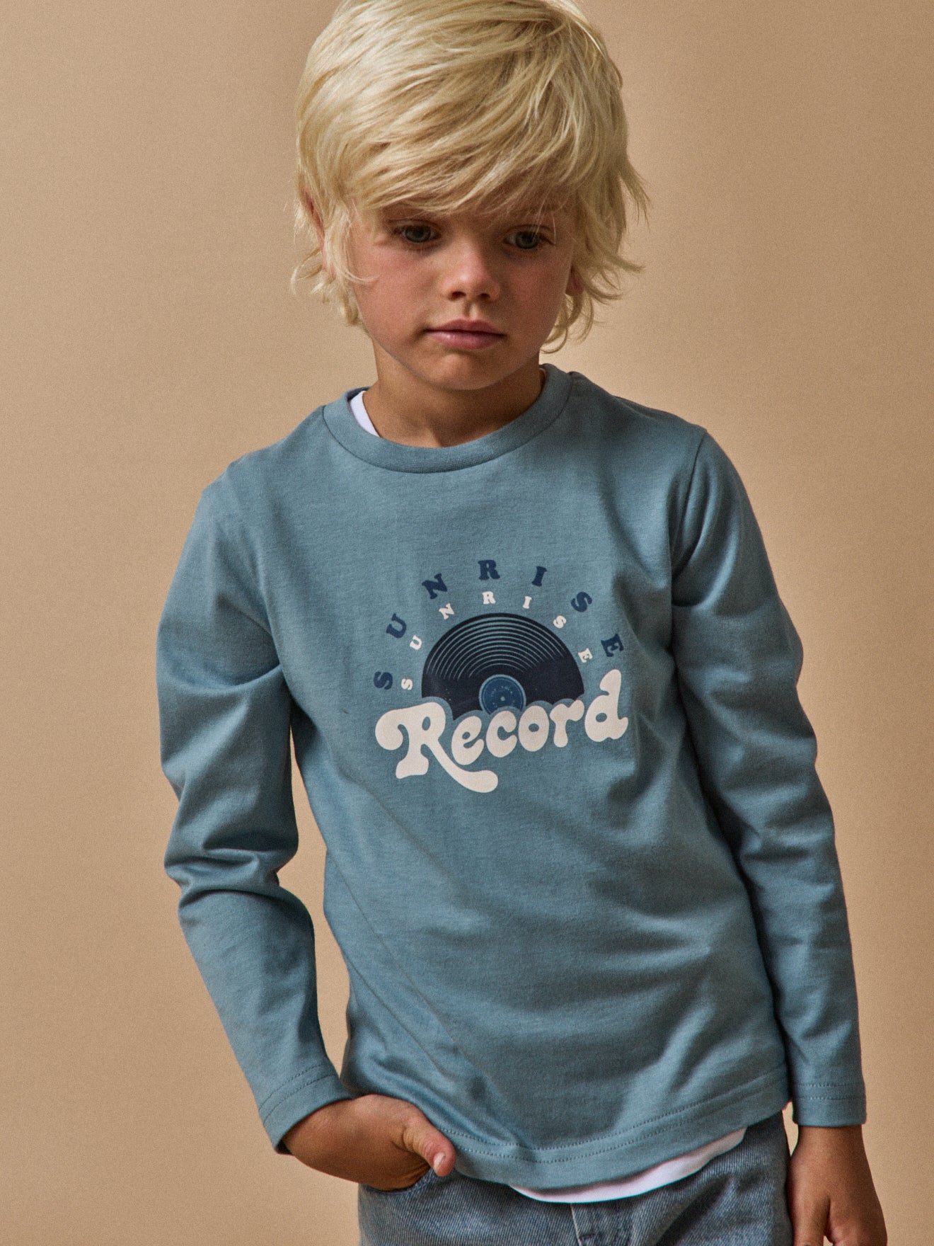Bedrukt jongensshirt - Biokatoen