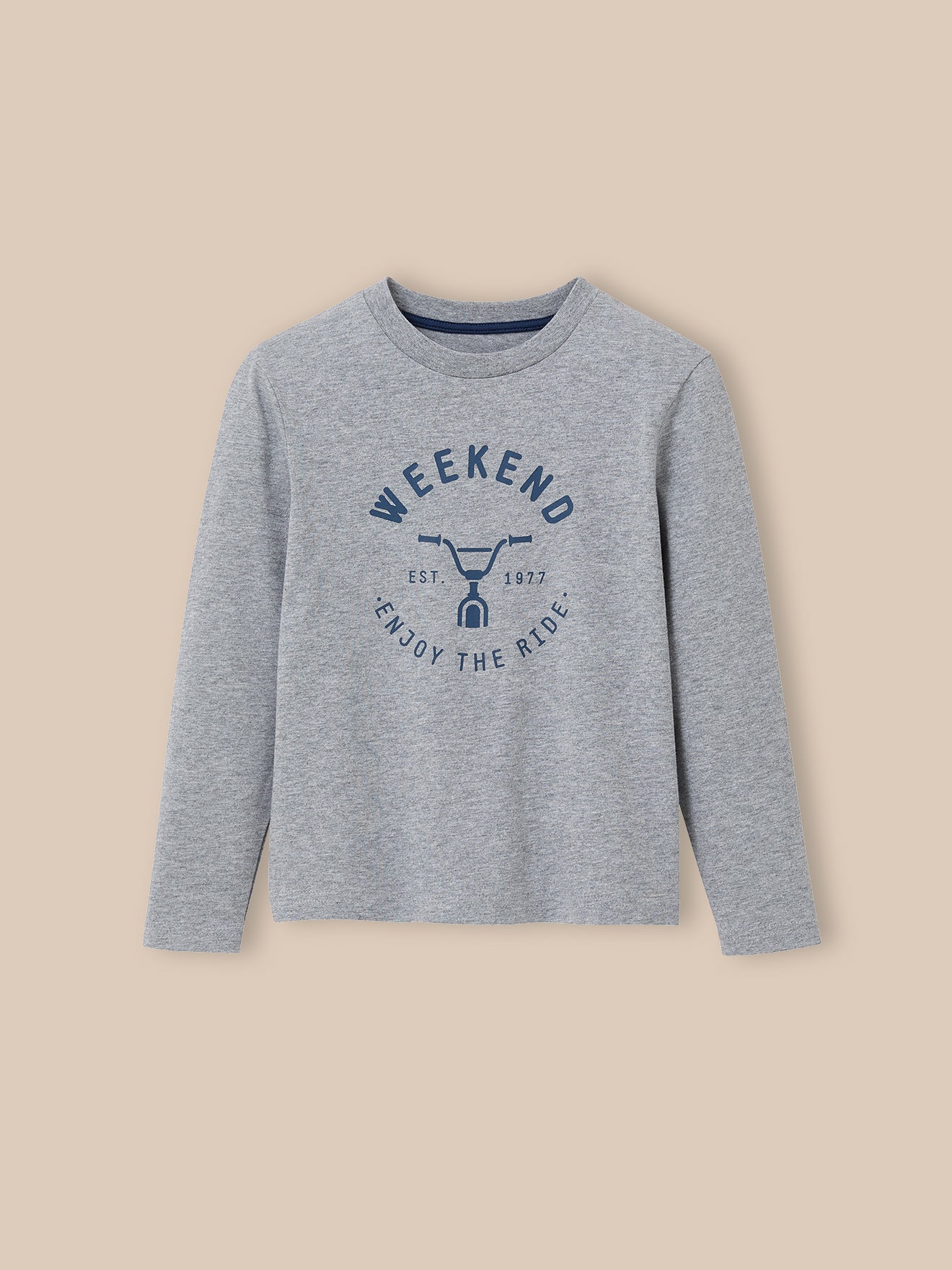 Bedrukt jongensshirt - Biokatoen