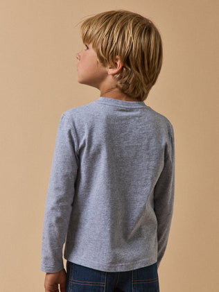 Bedrukt jongensshirt - Biokatoen