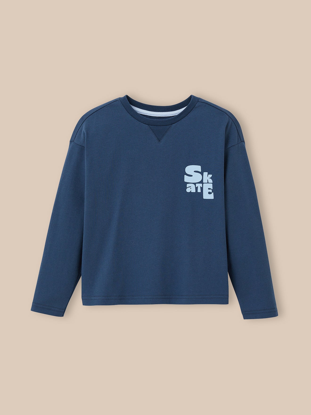 Jongensshirt in dikke jersey - Biokatoen