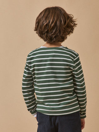 Jongensshirt in marinestijl - Biokatoen