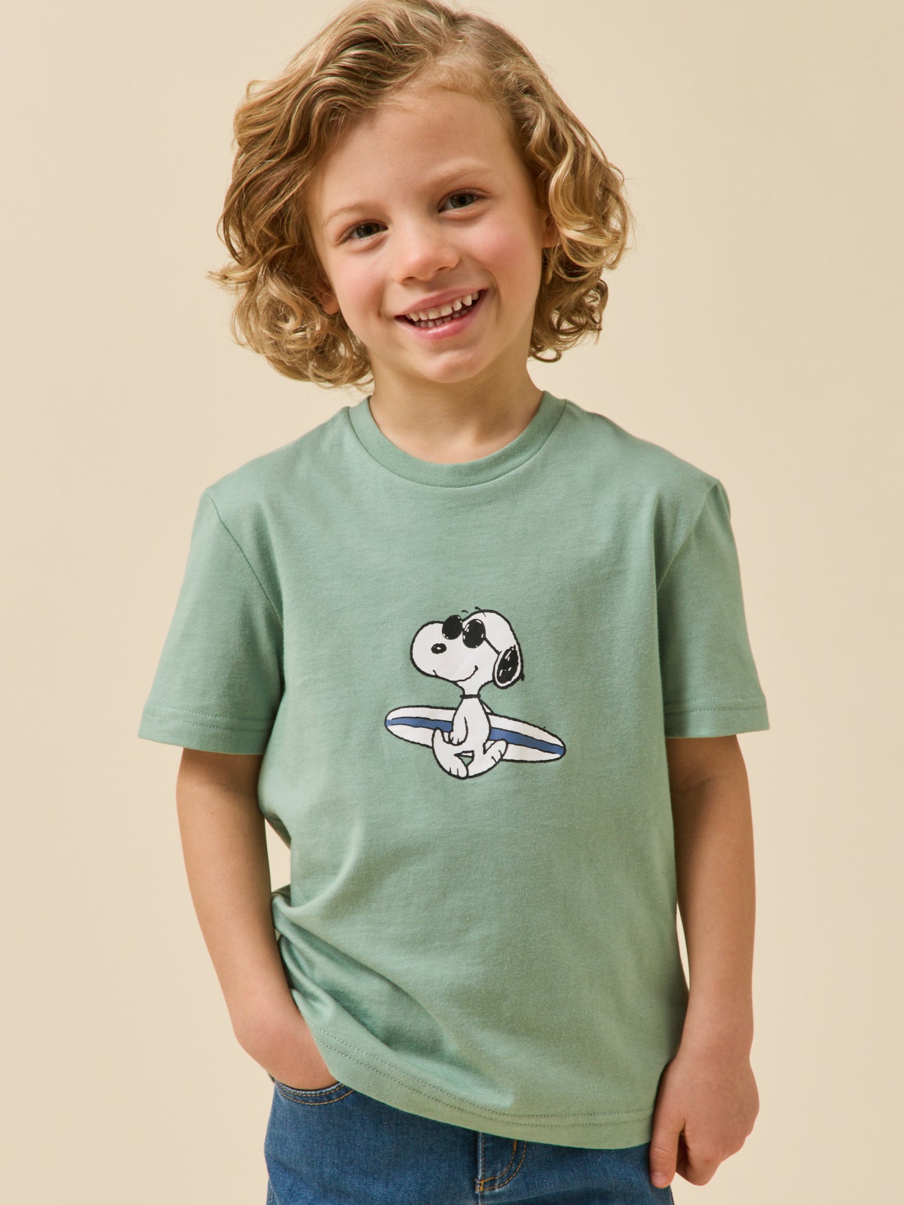 Kindershirt Cyrillus x PEANUTS(TM), Snoopy collectie