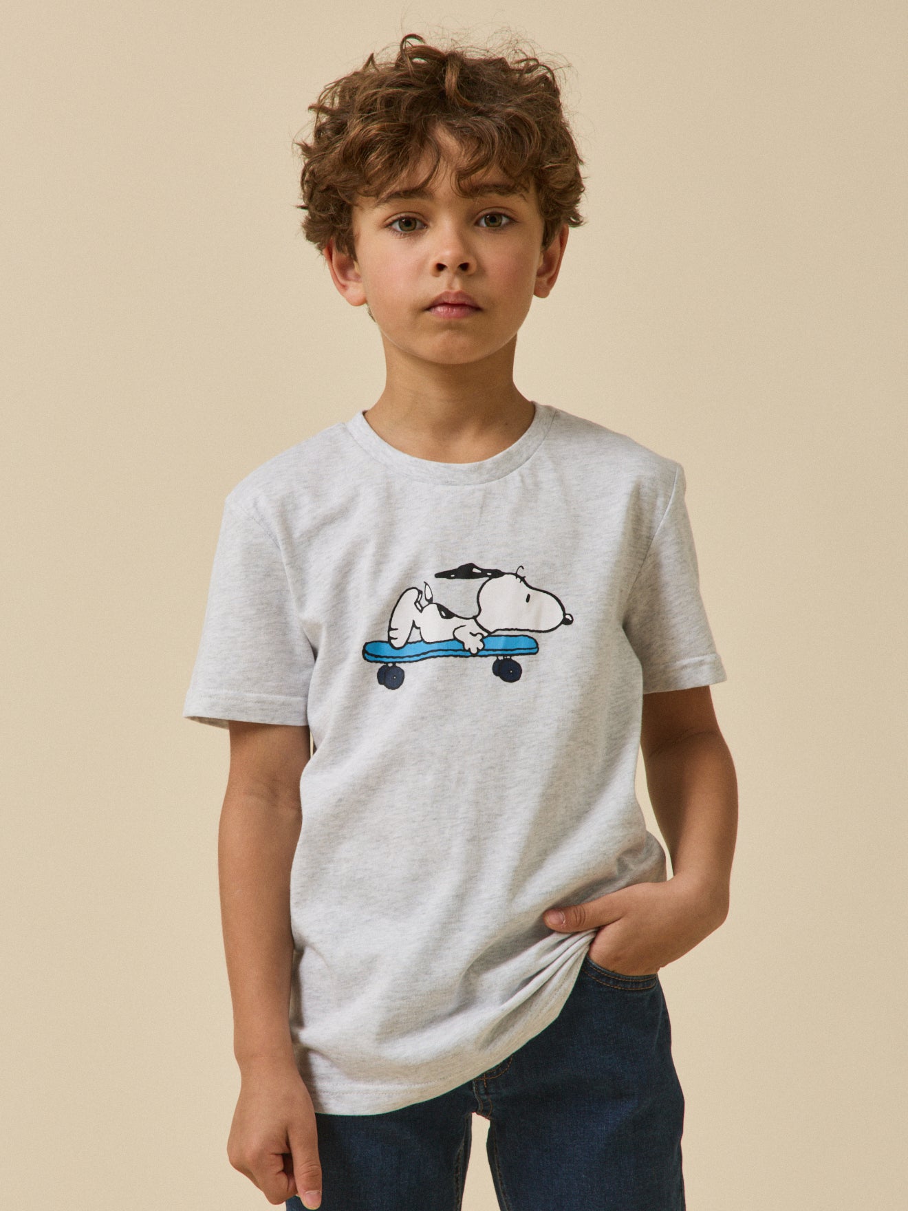 Kindershirt Cyrillus x PEANUTS(TM), Snoopy collectie