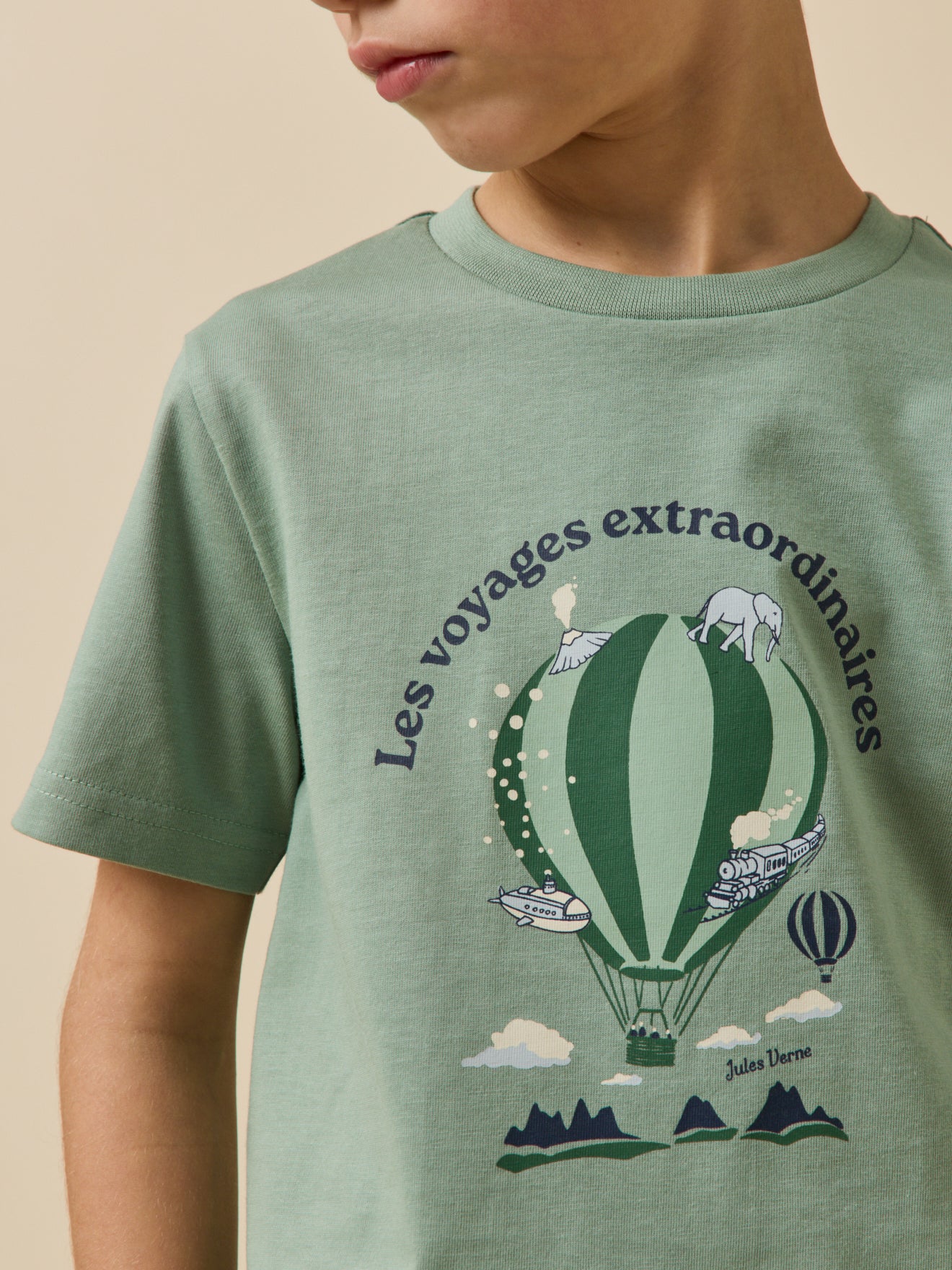 Kindershirt, collectie Jules Verne - Biologisch katoen