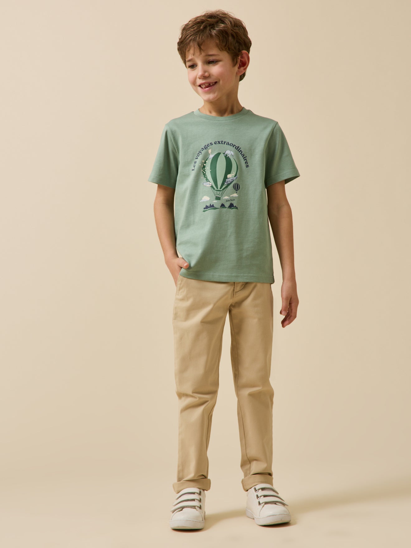 Kindershirt, collectie Jules Verne - Biologisch katoen