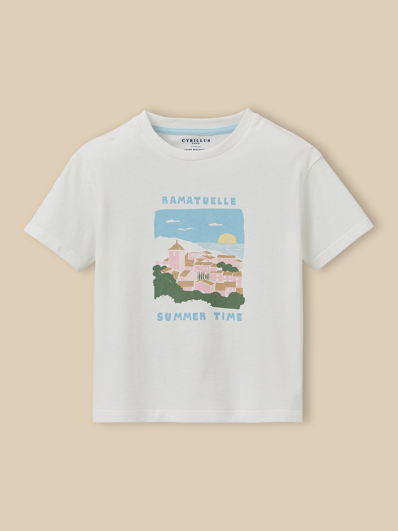 Jongensshirt Ramatuelle - Biokatoen