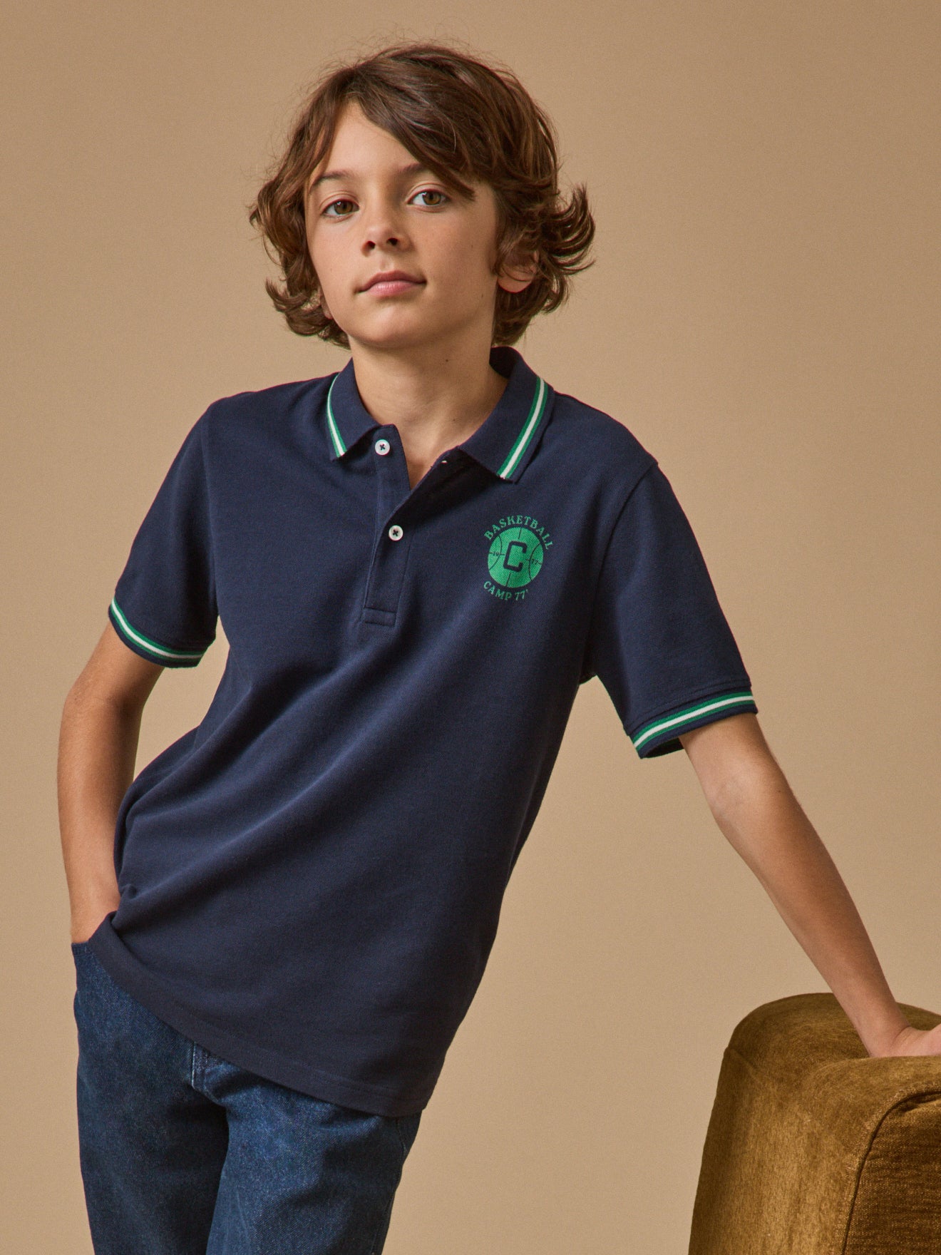 Jongenspolo in piquétricot