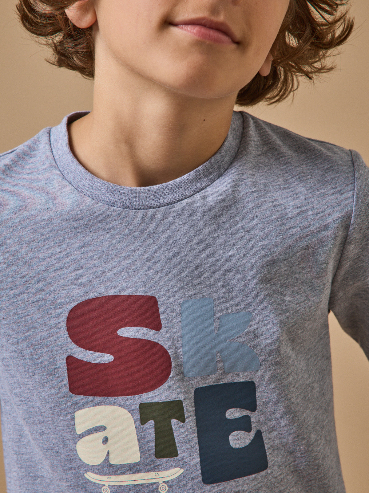 Jongensshirt met print - biokatoen