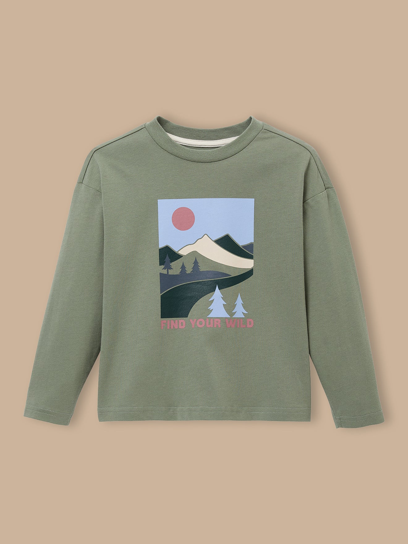 Oversized jongensshirt met print