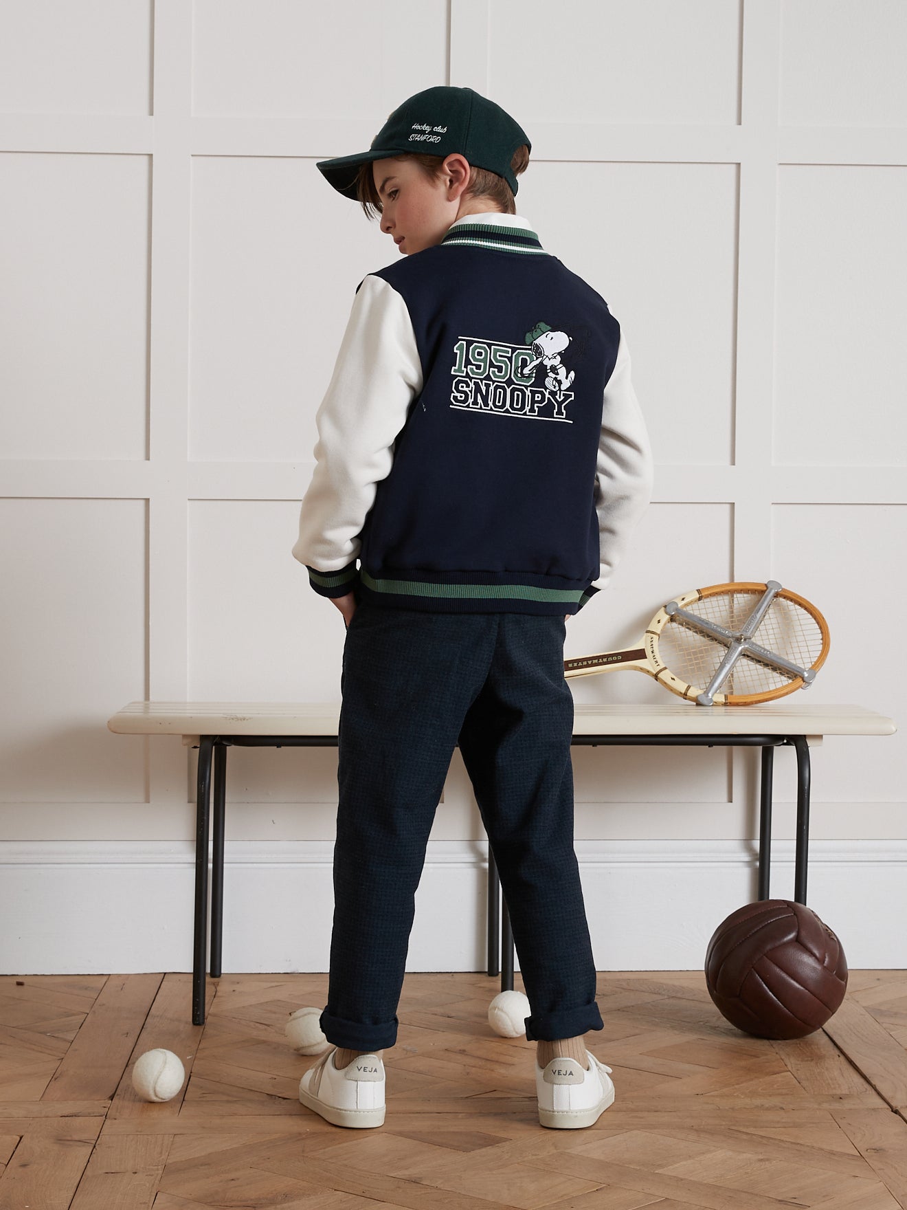 Baseballvest voor kinderen Cyrillus x PEANUTS(TM), Snoopy collectie