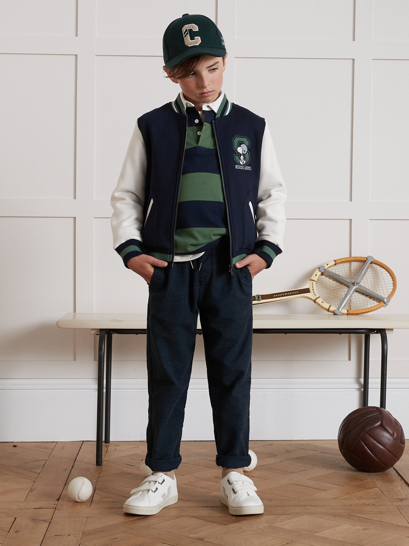 Baseballvest voor kinderen Cyrillus x PEANUTS(TM), Snoopy collectie