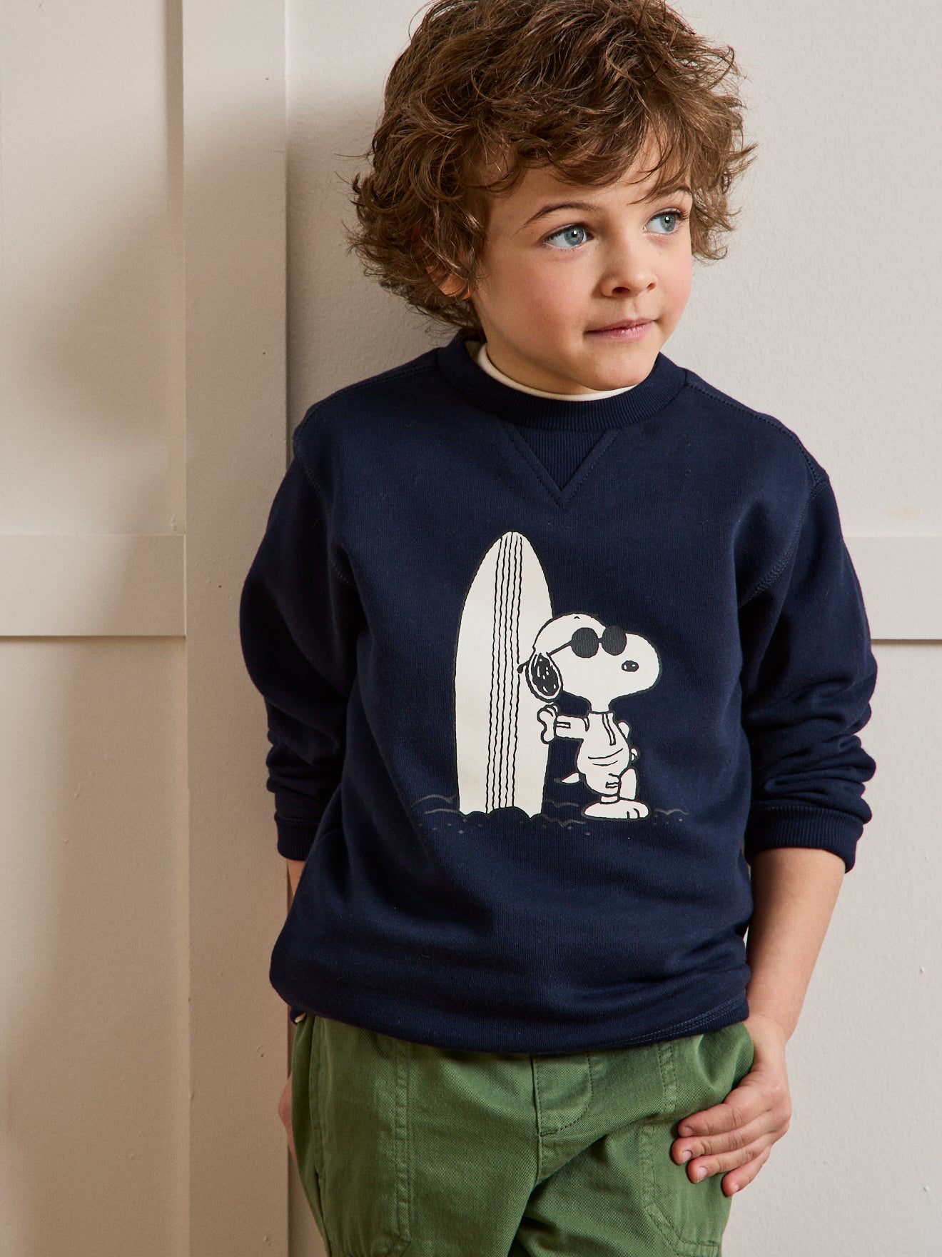Kindersweater Cyrillus x PEANUTS(TM), Snoopy collectie