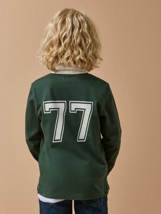 Jongenspolo in rugbystijl - Biokatoen