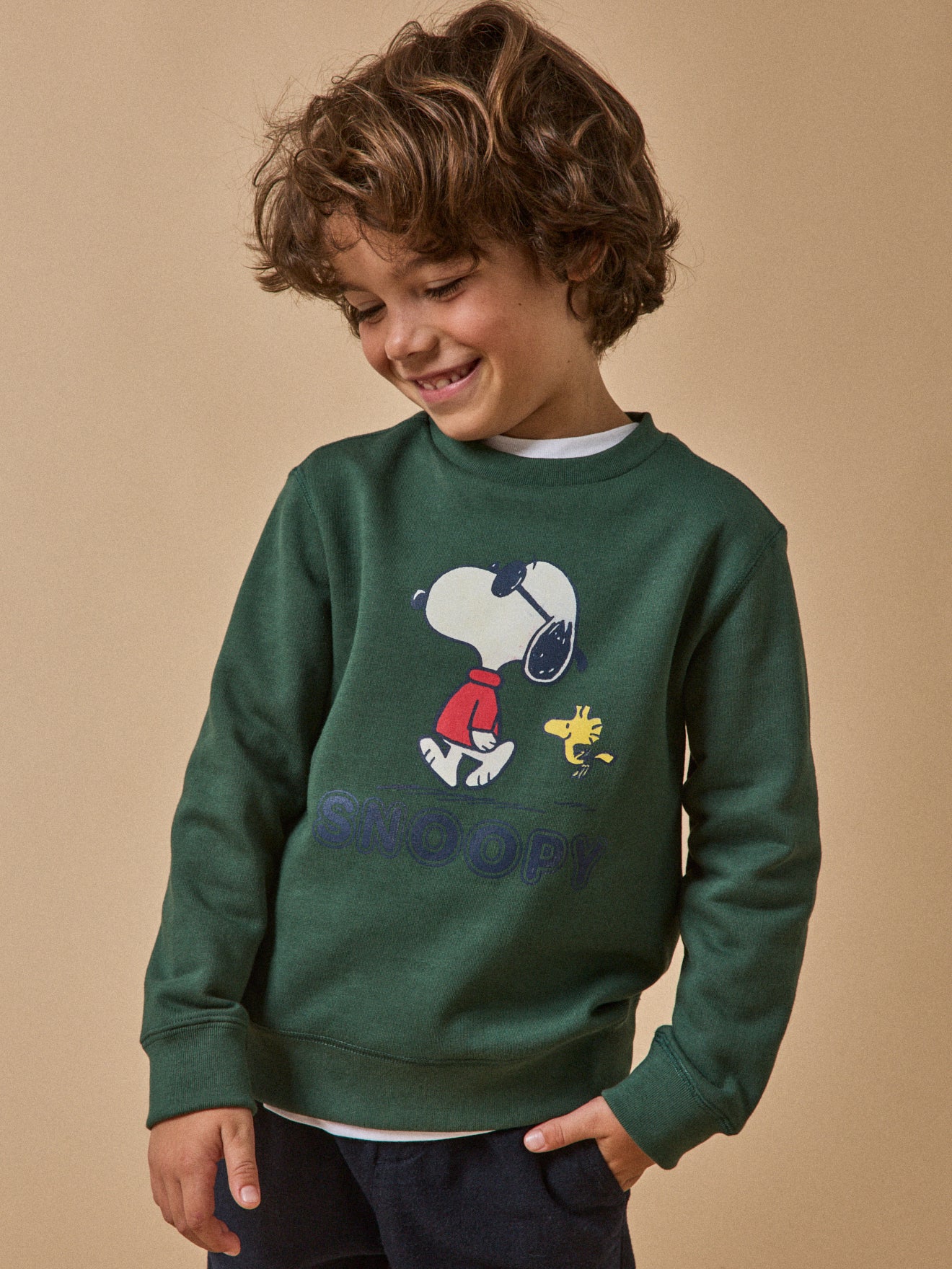 Kindersweater Cyrillus x PEANUTS(TM), Snoopy collectie