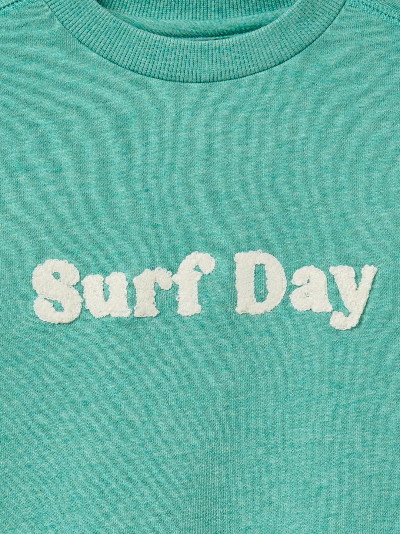 Sweat chiné à message garçon - Coton biologique