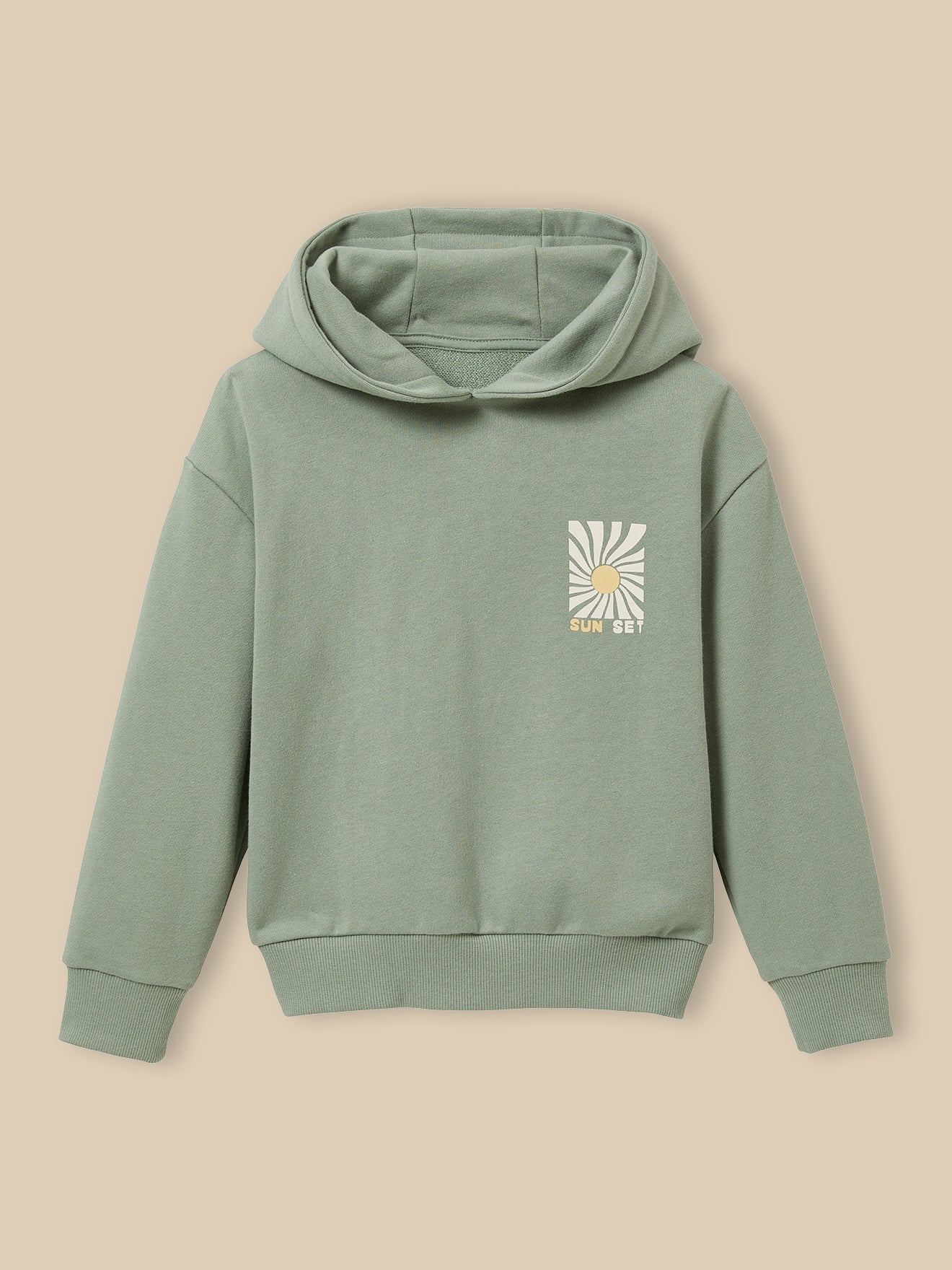 Jongenssweater met kap - Biokatoen