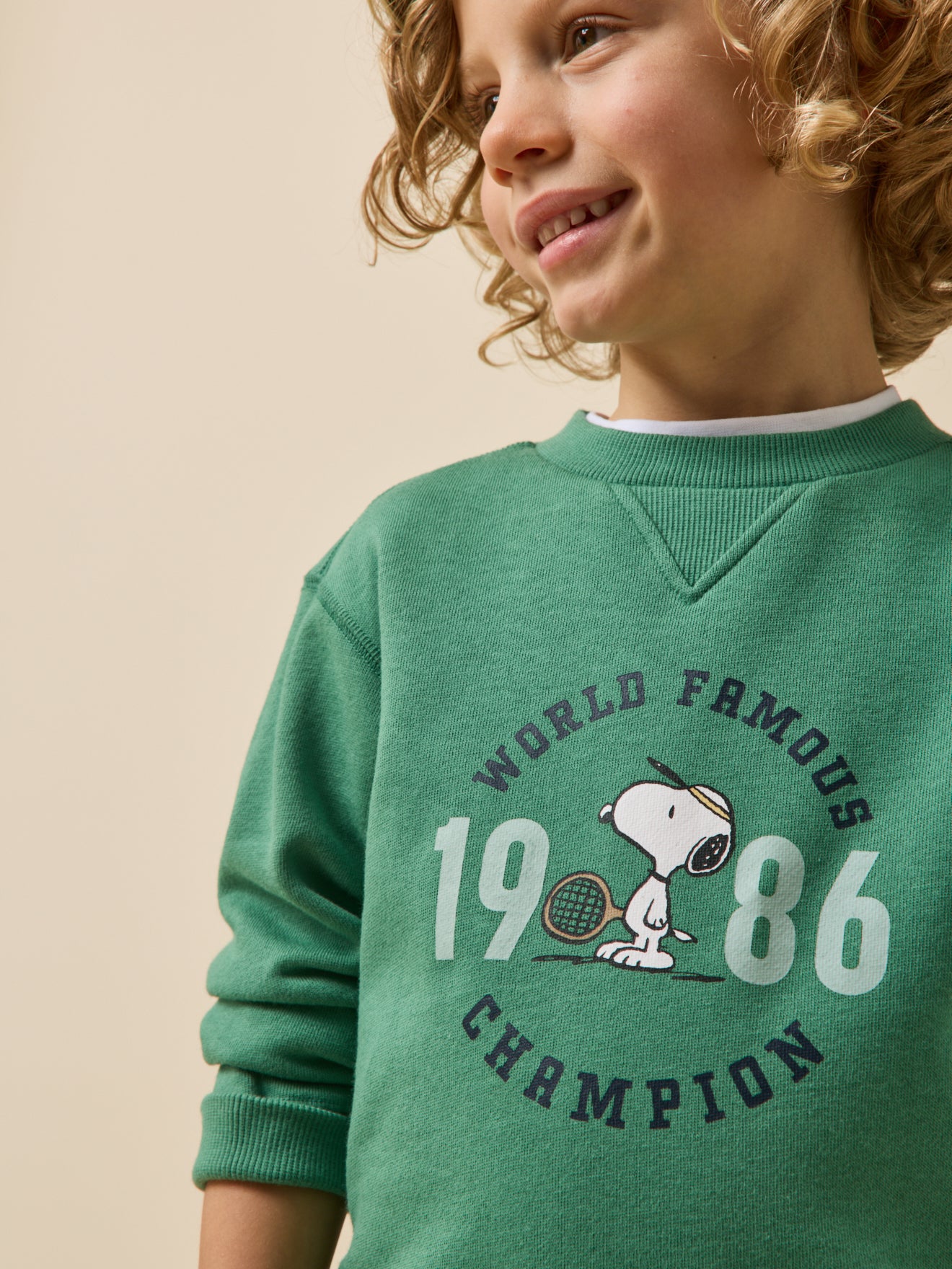 Kindersweater Cyrillus x PEANUTS(TM), Snoopy collectie